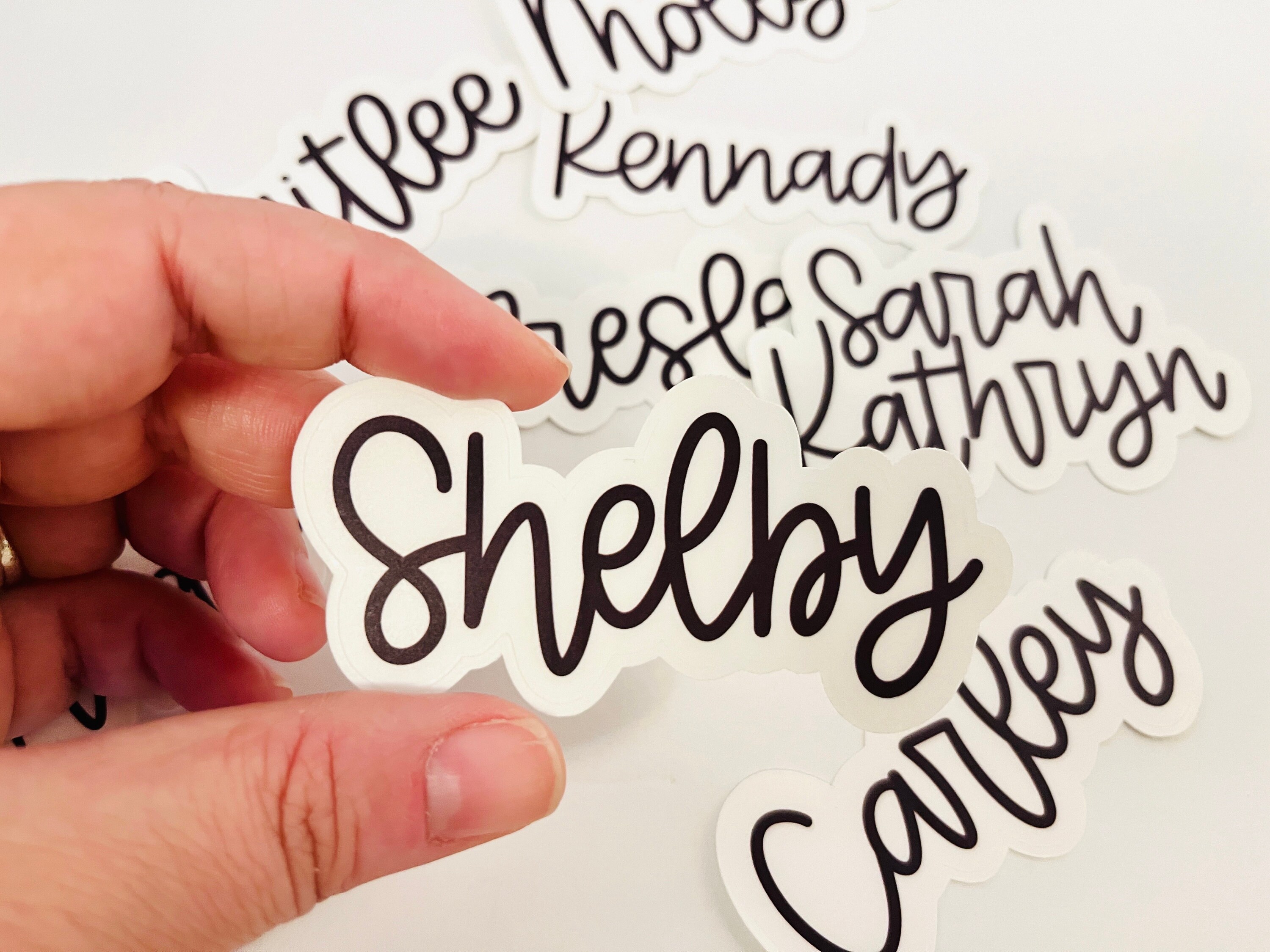 Sticker Cursive Name Custom Cursive Name Sticker: Personalized Water Bottle Label - Etsy