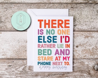 Funny Birthday Card: Handmade Sarcastic Greeting Card