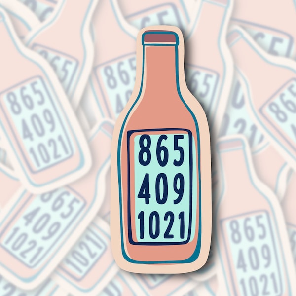 This bottle tastes like 8654091021 | Country Music | Unique, Trendy Decal | Water-resistant | For Water Bottle, laptop, Yeti, Hydroflask.