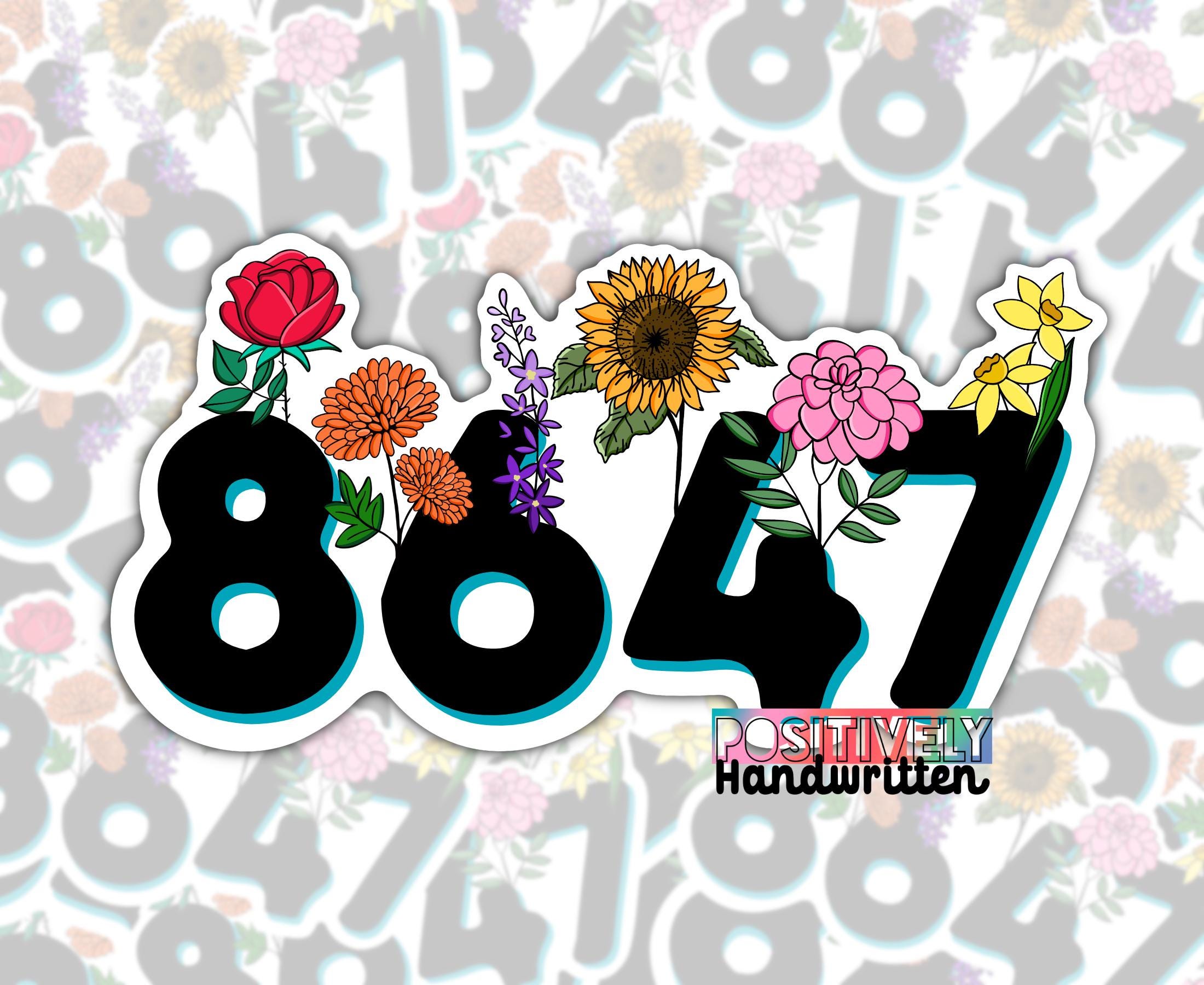 8647 Floral Sticker, Pro Choice, Water Resistant - Etsy