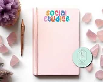 カスタム学校科目ステッカー：防水新学期ラベル - Etsy 日本