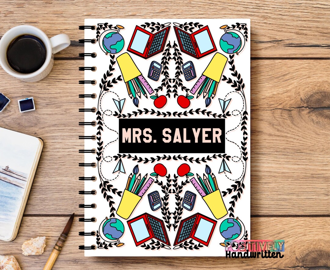 Personalized, Custom Teacher to Do List and Notebook. Christmas Gift ...
