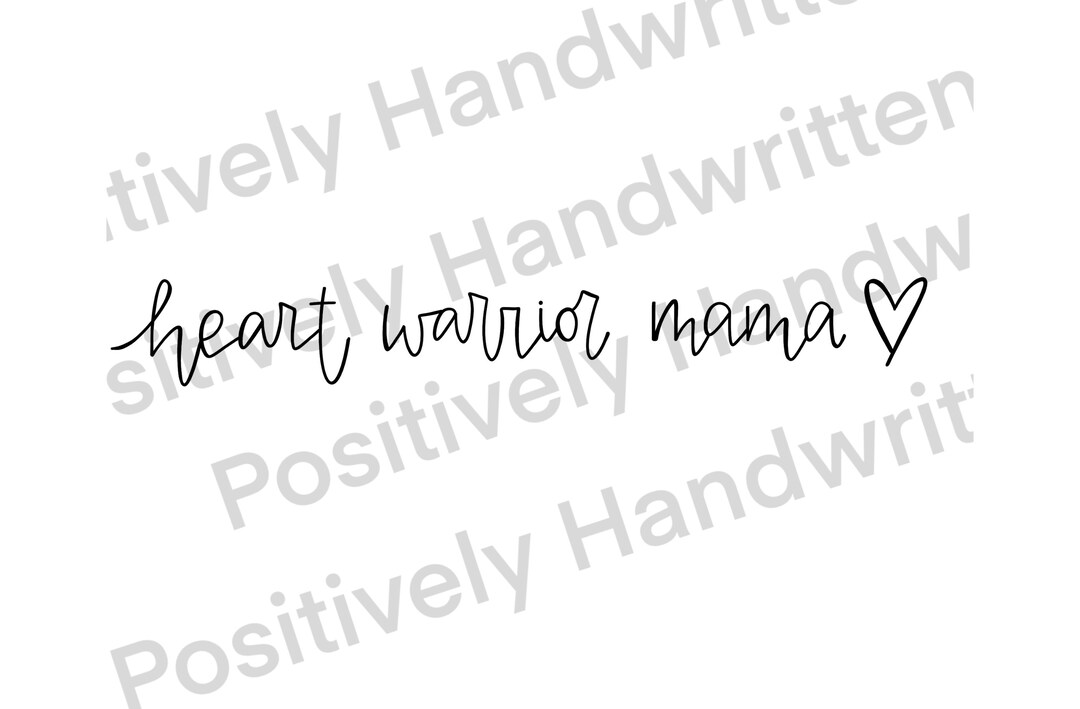 Heart Warrior Mama PNG: CHD Awareness, Sublimation Design (digital File ...