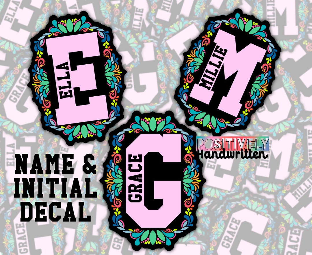 Personalized Name Sticker | Custom Vinyl Decal for Water Bottles ...