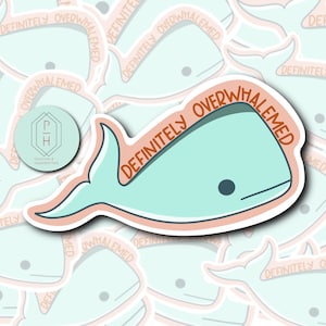 Whale sticker. Funny Laptop Decal. Hydroflask, water bottle sticker. Sarcastic, Curse word.