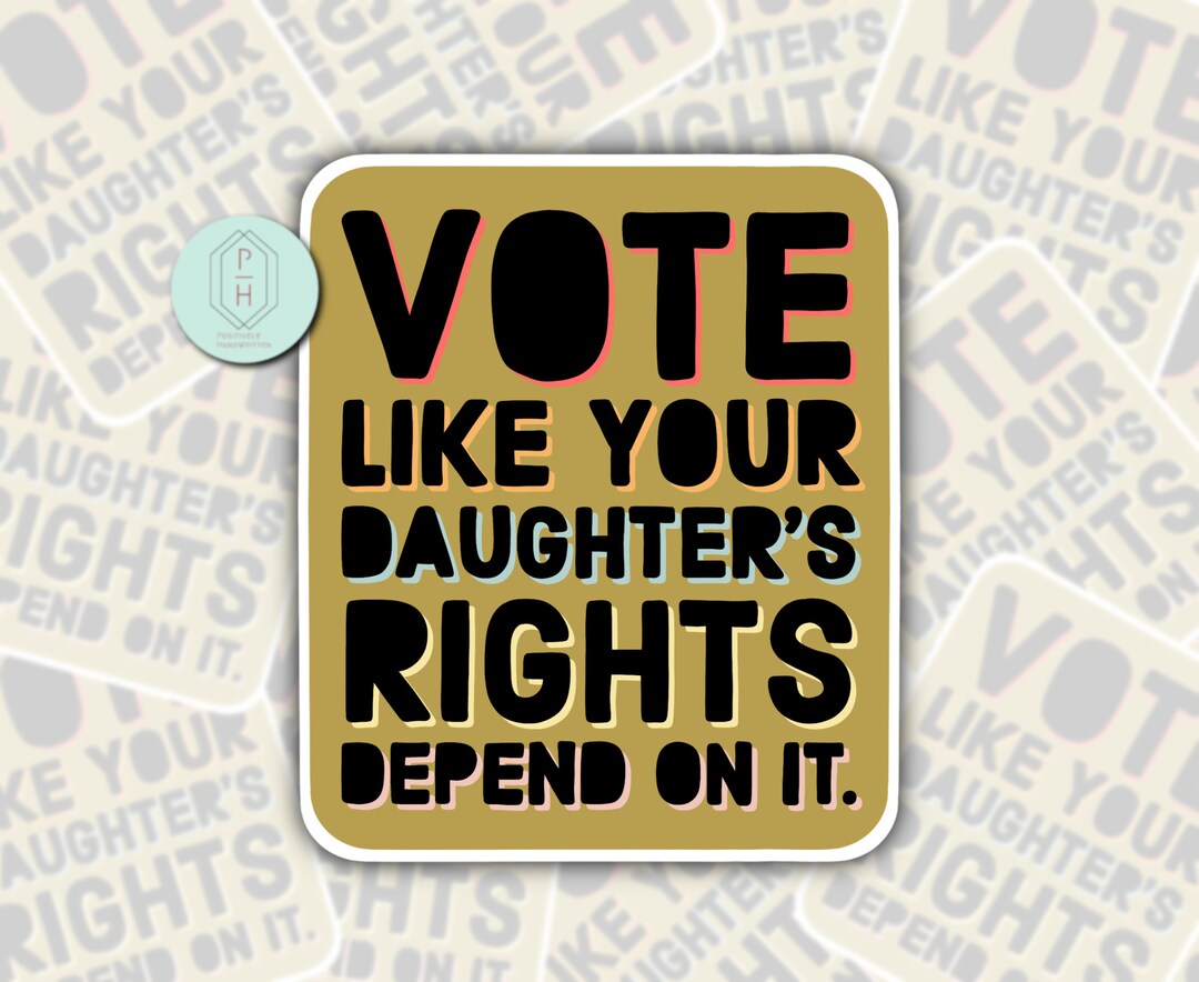 Vote Womens Rights Sticker Equal Rights Roe V Wade Coat Hanger Bumper
