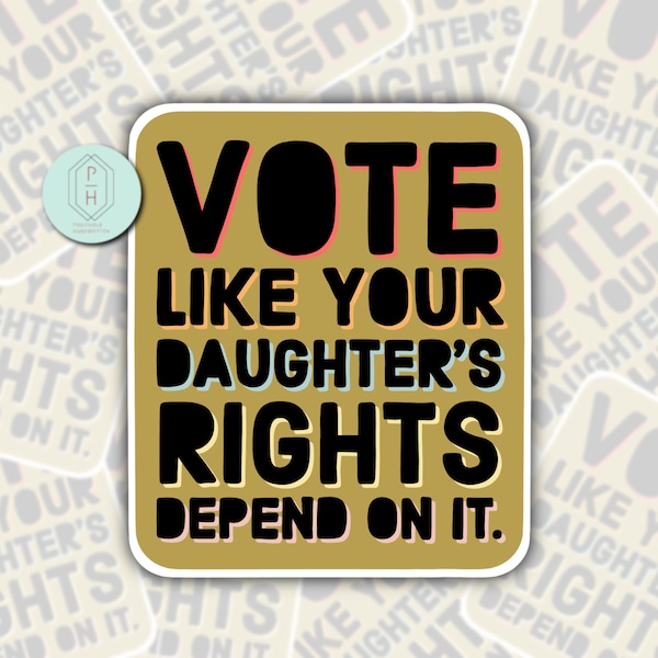 Vote Women’s Rights Sticker | Equal Rights | Roe v Wade | Coat hanger | Bumper Sticker