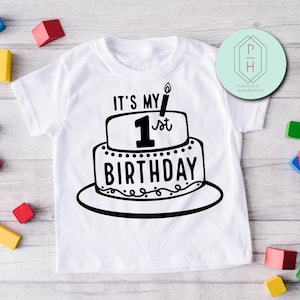 Es ist mein 1. Geburtstag. Einzigartig handgeschriebenes PNG. Erster Geburtstag Shirt Motiv. Geburtstagskuchen PNG instant download. Cricut-Datei.