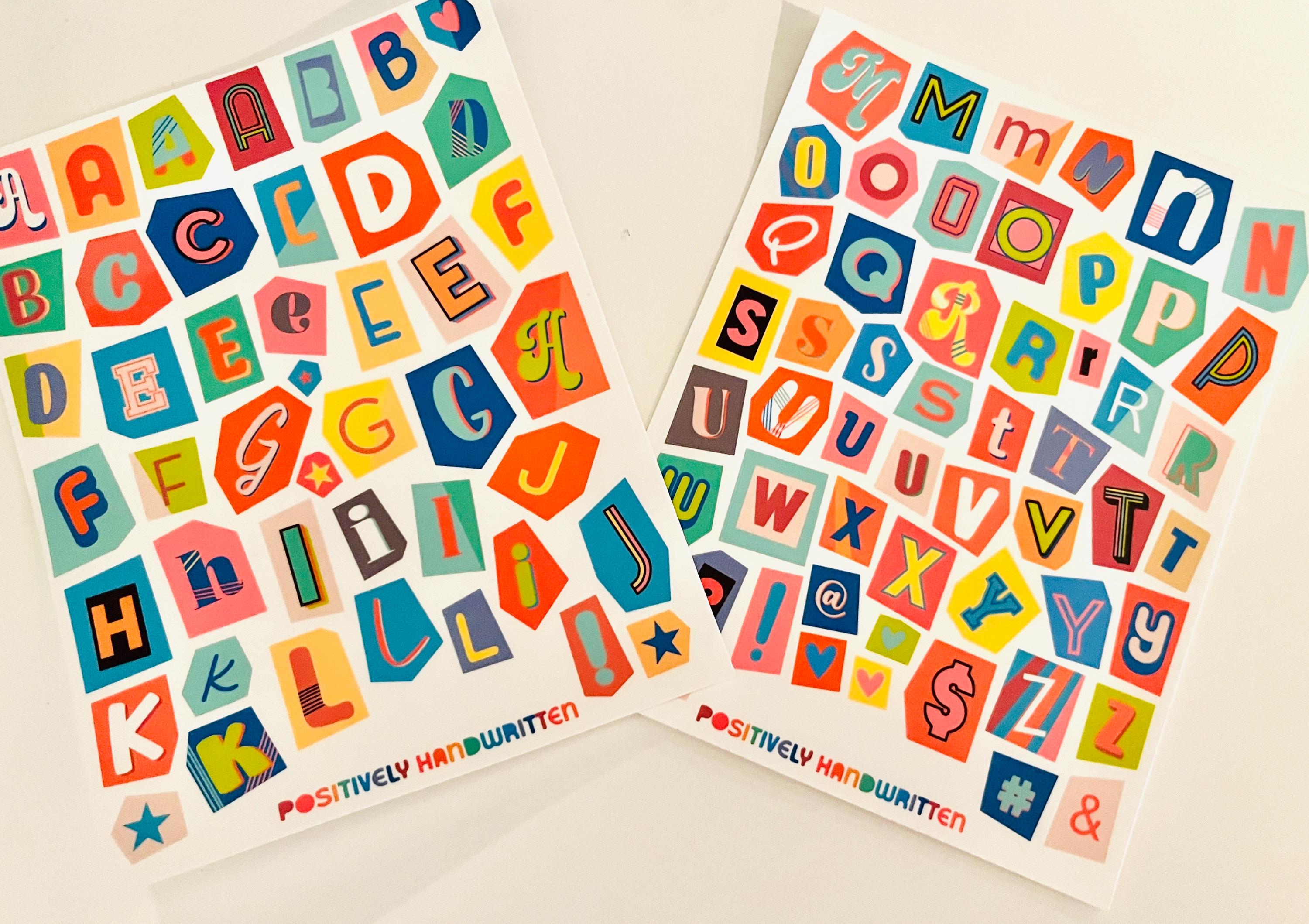 Burn Book, Ransom Note Decals | Set of 99 Stickers | Colorful School ...