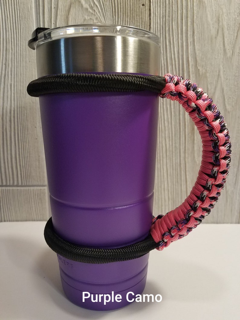Paracord Tumbler Handle 30oz or 20oz Fits Yeti Rtic Bison Etsy