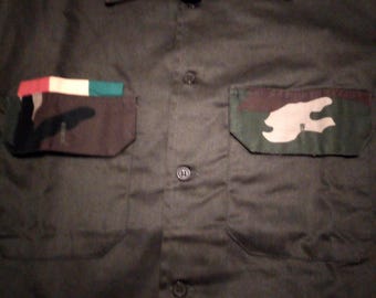 Rasta mens khaki suit  waist.