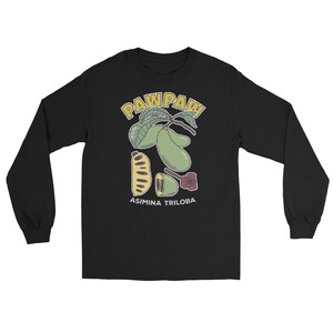 Pawpaw Fruit Tree Asimina Triloba Long-Sleeve T-Shirt, Food Forest Orchard Gardener Gift Shirt