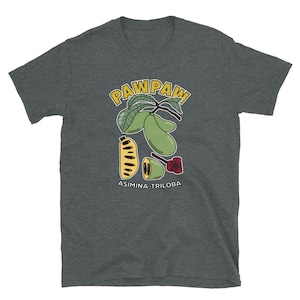 Pawpaw Fruit Tree Asimina Triloba Short-Sleeve T-Shirt, Food Forest Orchard Gardener Gift Shirt