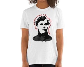 Voltairine de Cleyre Quote Shirt, Feminist Shirt, Anarchist Shirt, Anarchism & Activism Gift, Short-Sleeve Unisex T-Shirt