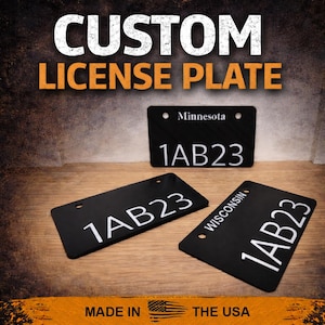 Custom License Plate: ATV, UTV, Side by Side - Minnesota, Wisconsin