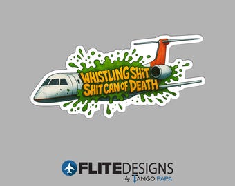 ERJ 145 'Whistling' Sticker | Aviation Gift for Pilots