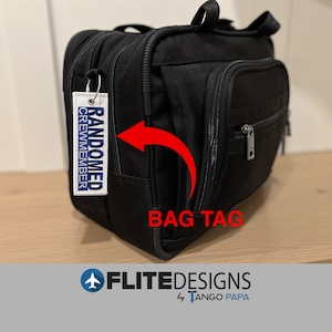 Original Randomed Crewmember® Luggage Tag - Bag Tag - Pilot - Flight Attendant Bag Tag - Known Crewmember - KCM - Known Crew Member