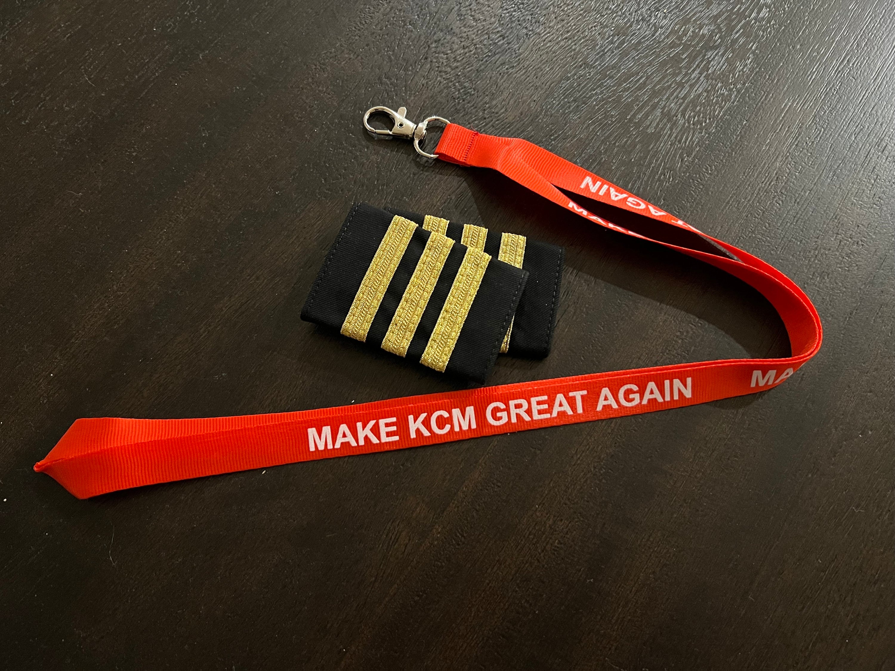 Make KCM Great Again - Airline Pilot Lanyard - Pilot Lanyard - Flight Attendant Lanyard - Cabin Crew Lanyard