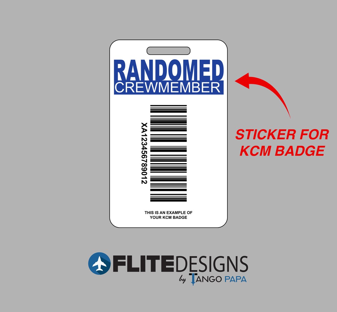 Original Randomed Crewmember Vinyl Sticker for KCM Badge Known