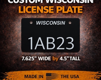 Custom Wisconsin License Plate ATV UTV - DNR Compliant