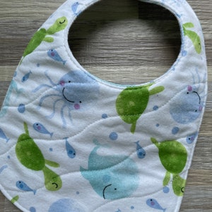 Sea Friends Bib- Baby Bib- Infant Bib- Toddler Bib- Burp Cloth