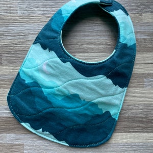 Mountain View Bib- Baby Bib- Infant Bib- Toddler Bib- Burp Cloth