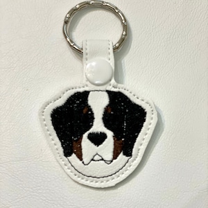 Bernese Mountain Dog Key Fob