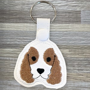 Cocker Spaniel Head Key Fob