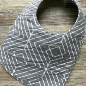 Grey Simplicity  Bib- Baby Bib- Infant Bib- Toddler Bib- Burp Cloth