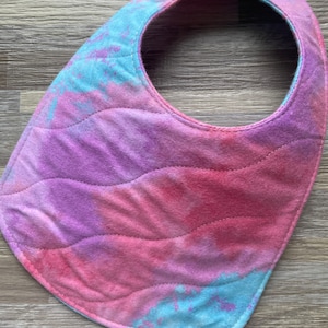 Pink Tye Dye Bib- Baby Bib- Infant Bib- Toddler Bib- Burp Cloth