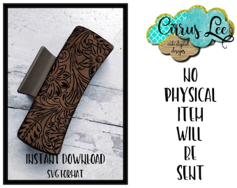 Tooled Leather Hair Clip, Leather Hair Clip Set Design, Digital Laser File, Hair Clip Design SVG File, Claw Clip Design, Instant Download