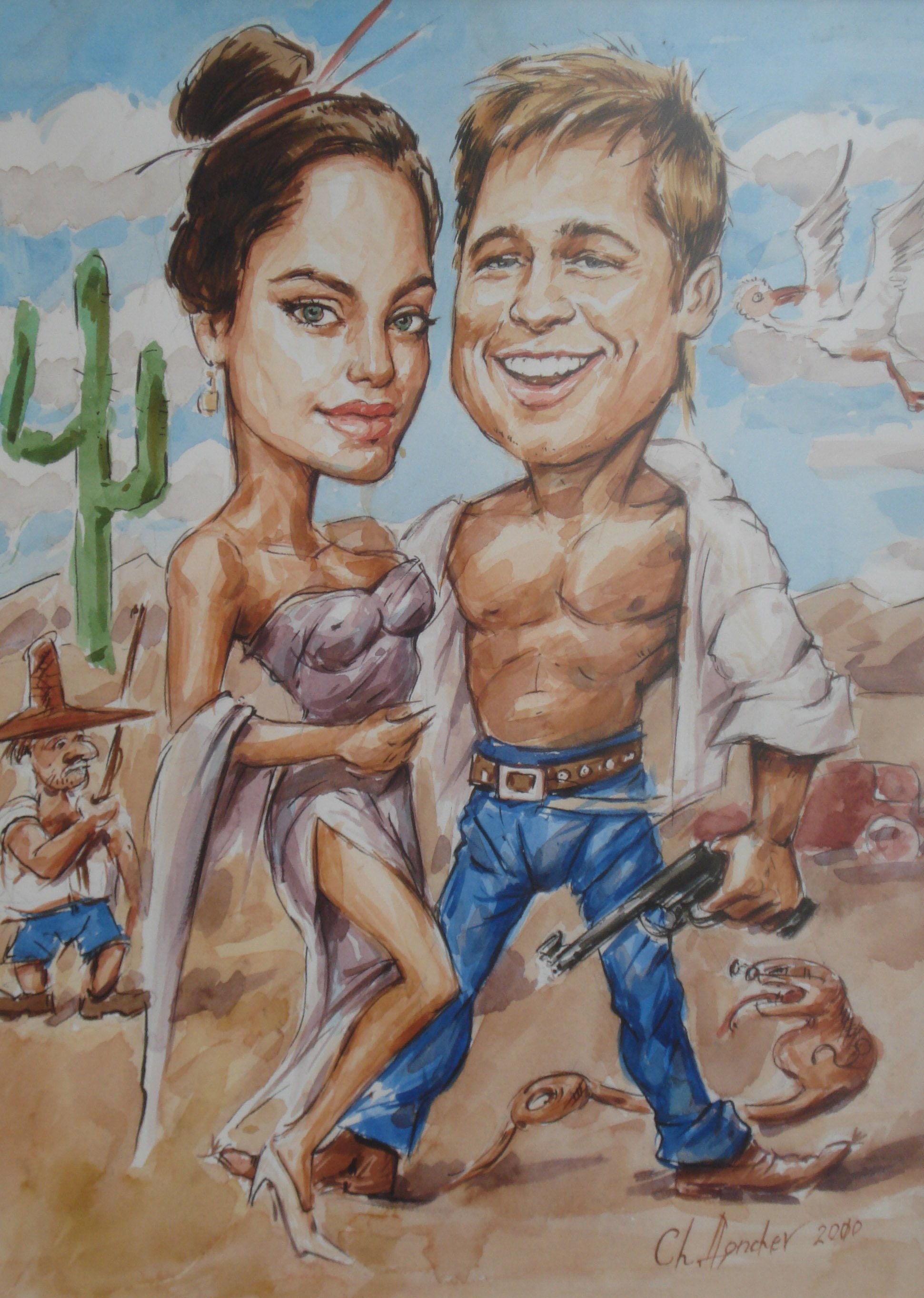 Caricature Brad Pitt Et Angelina Jolie Caricature De Couple Etsy France Caricature Brad Pitt Et Angelina Jolie Caricature De Couple Etsy France