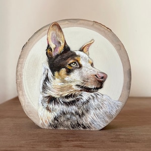 Custom Hand Painted Pet Portrait, Shelf Sitter