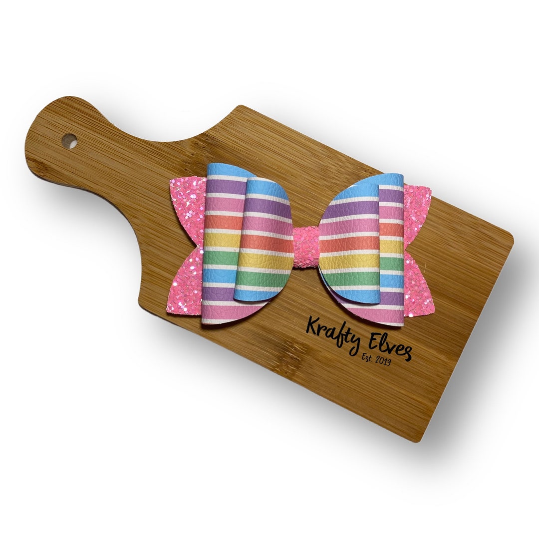 Pastel Rainbow Hair Bow, Rainbow Hair Clip, Summer Hair Bow, Toddler