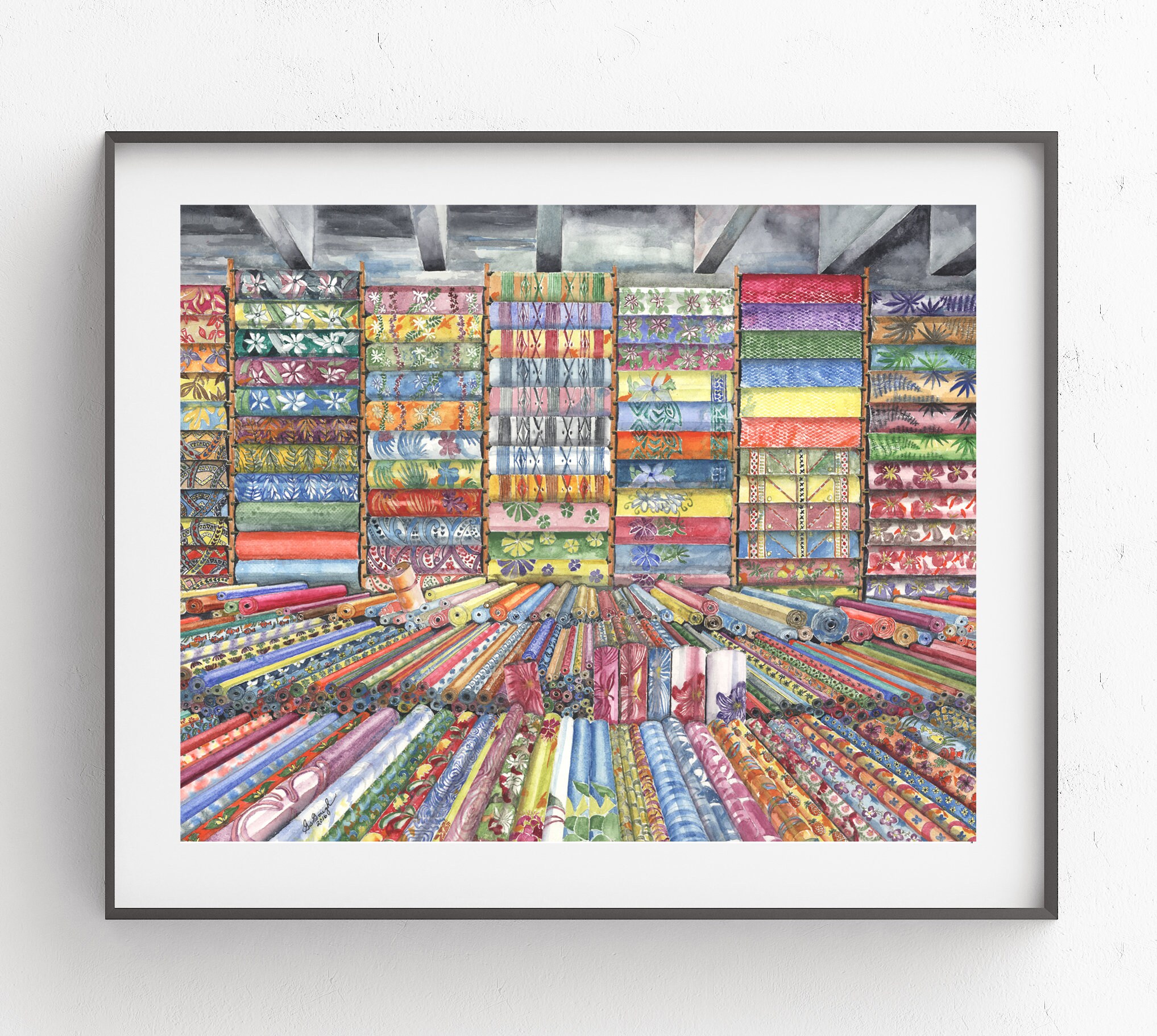 June's Fabrics Honolulu Hawaiian Fabrics Tropical Etsy