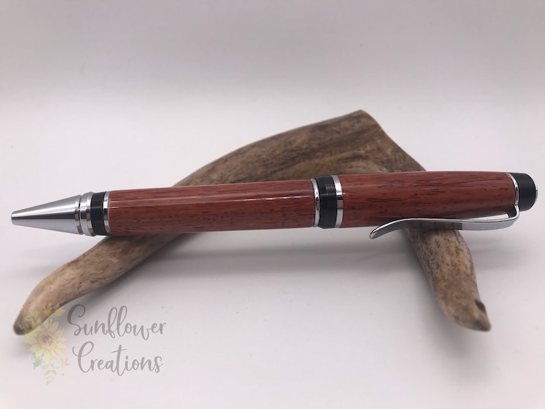 Siamese Rosewood Cigar Style Handcrafted Wood Ballpoint Pen