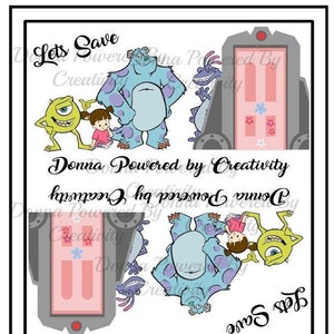 Donna Powered by Creativity ENVELOPE Lets Save Monsters Inc canister Saving Challenge