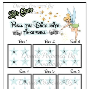 Donna Powered by Creativity Lets Save  Roll The Dice with Tink Saving Challenge