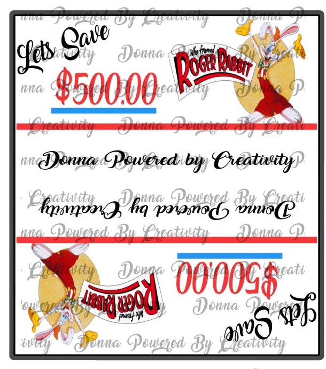 Roger Rabbit Envelope 500.00 - Etsy