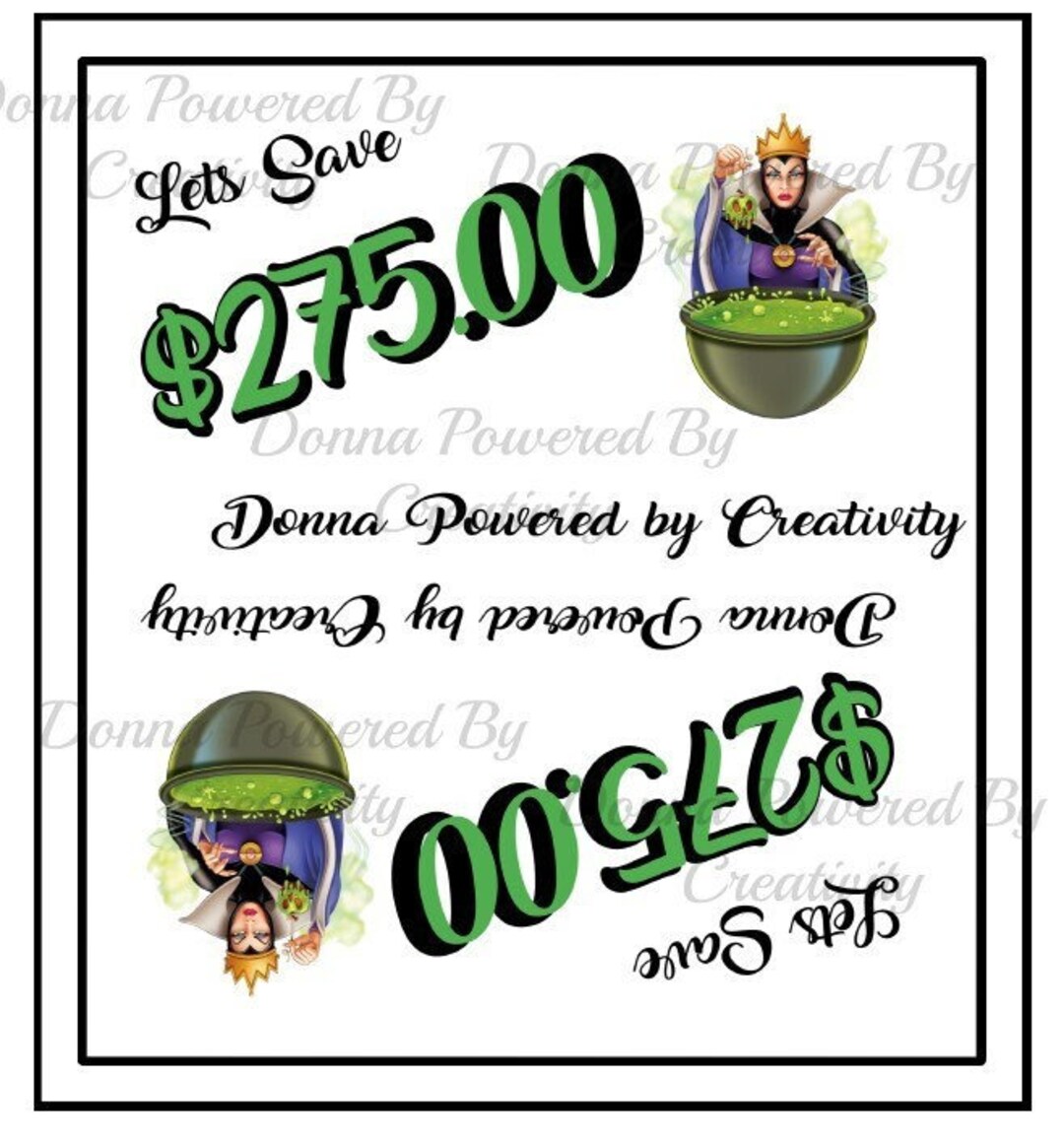 Donna Powered by Creativity Lets Save ENVELOPE Evil Queen 275.00 Saving ...