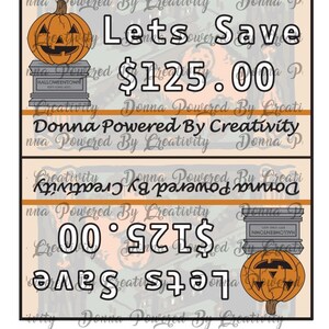 Halloweentown Savings Challenge Envelope
