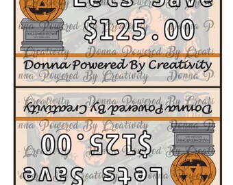 ハロウィンタウン貯金チャレンジ封筒