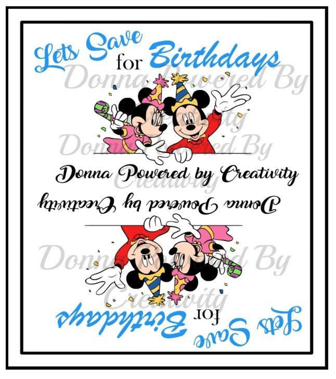 Donna Powered by Creativity ENVELOPE Lets Save for Birthdays Saving ...