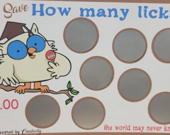 Tootsie Pop 50.00 Savings Challenge Scratch Off