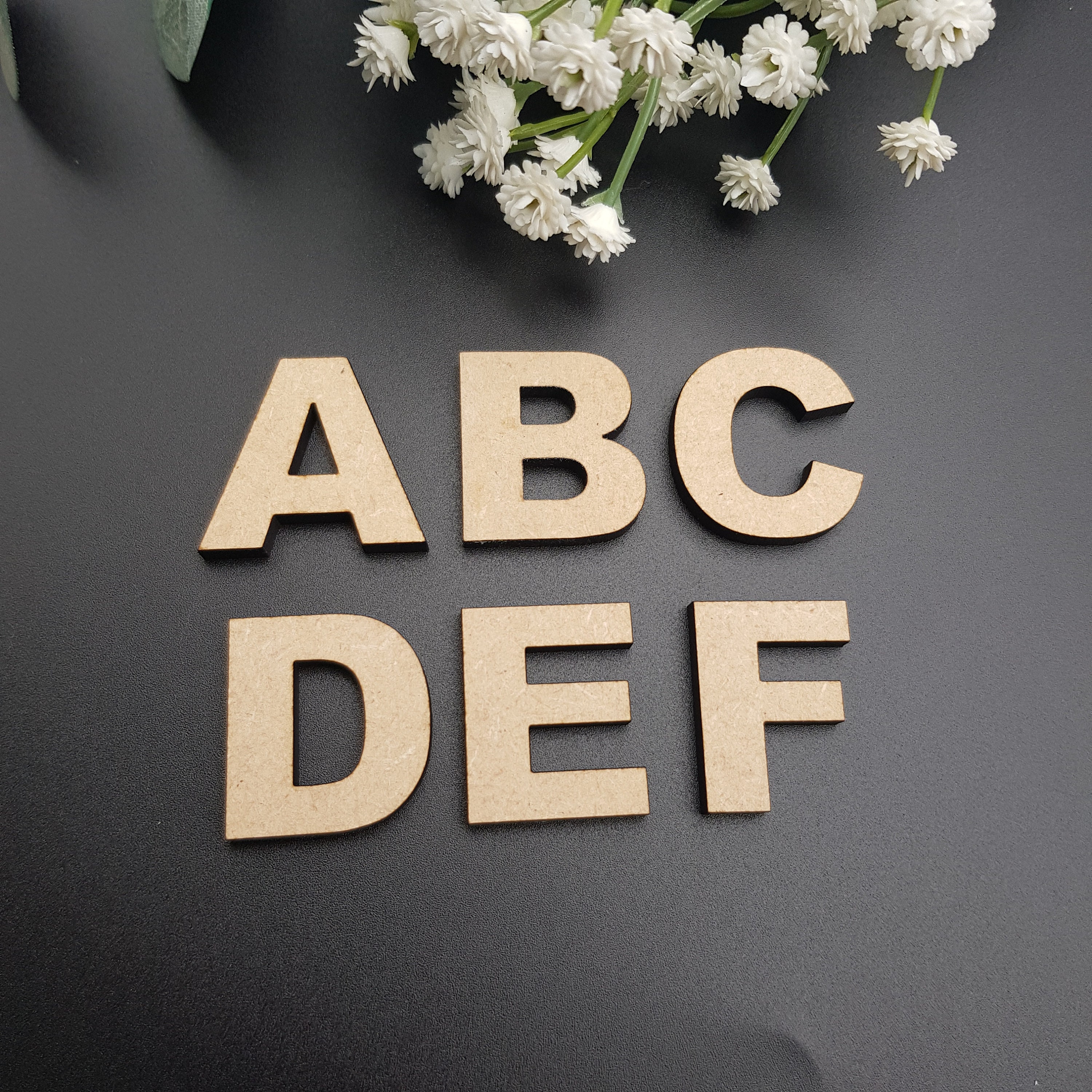 Wooden Letters Laser Cut MDF 5cm 7.5cm 10cm 12.5cm 15cm Etsy