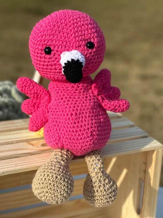 Emma the Crocheted Flamingo