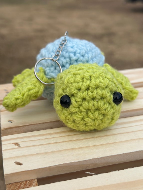 Mack the Turtle Keychain | Crochet Keychains | Backpack Keychain | Purse Charm
