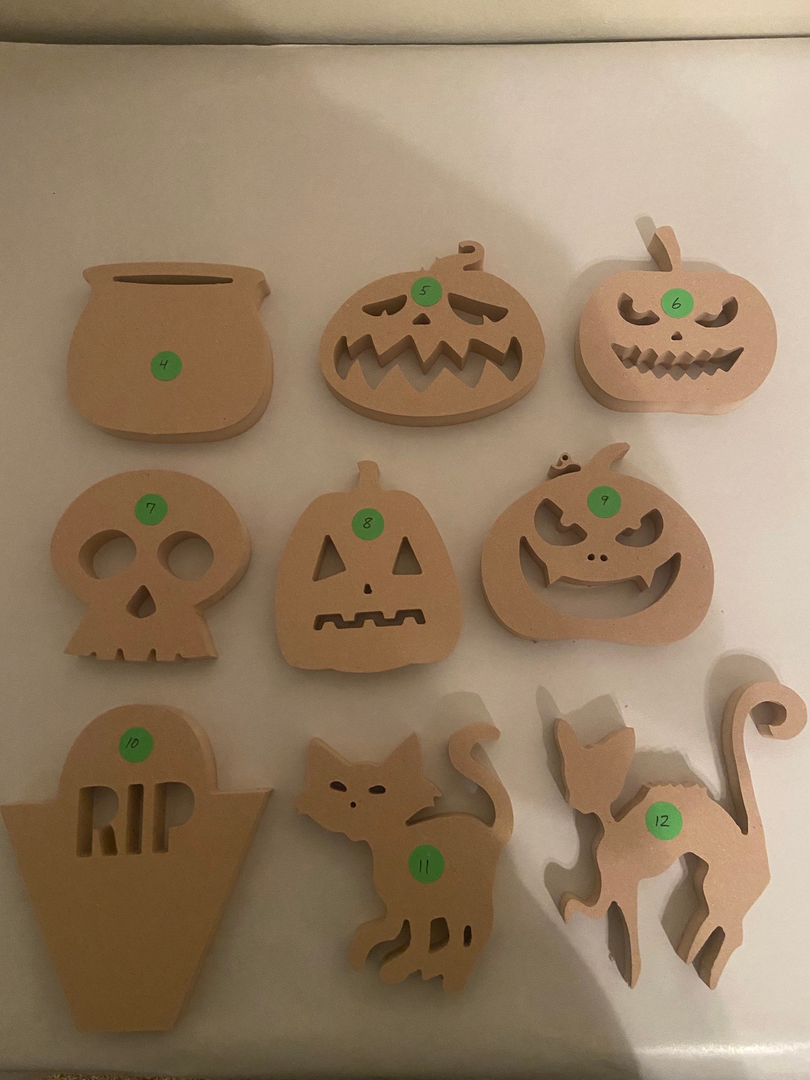 Halloween Spooky Wood Cutouts Etsy