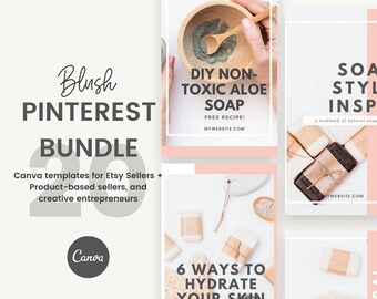 Pinterest Template Set Pinterest Designs Blog Templates Etsy