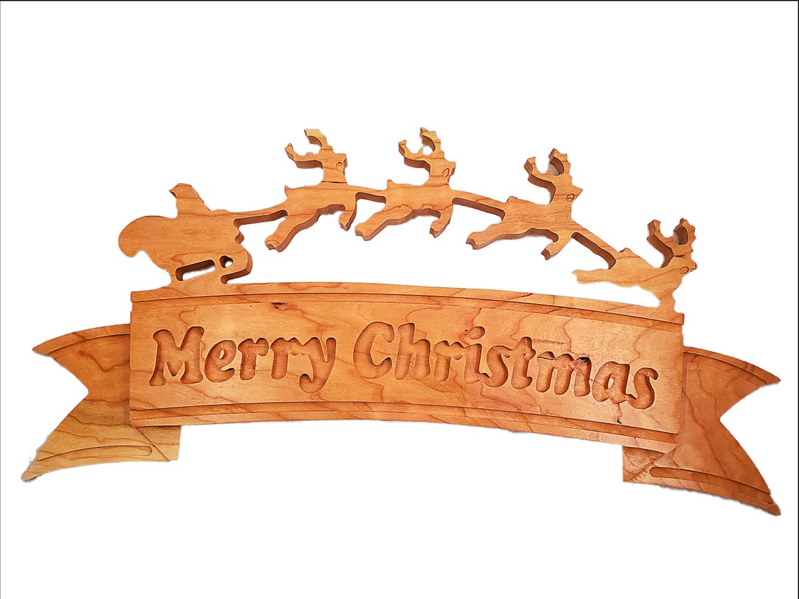 Merry Christmas Premium Plaque / Christmas Decorations / Etsy